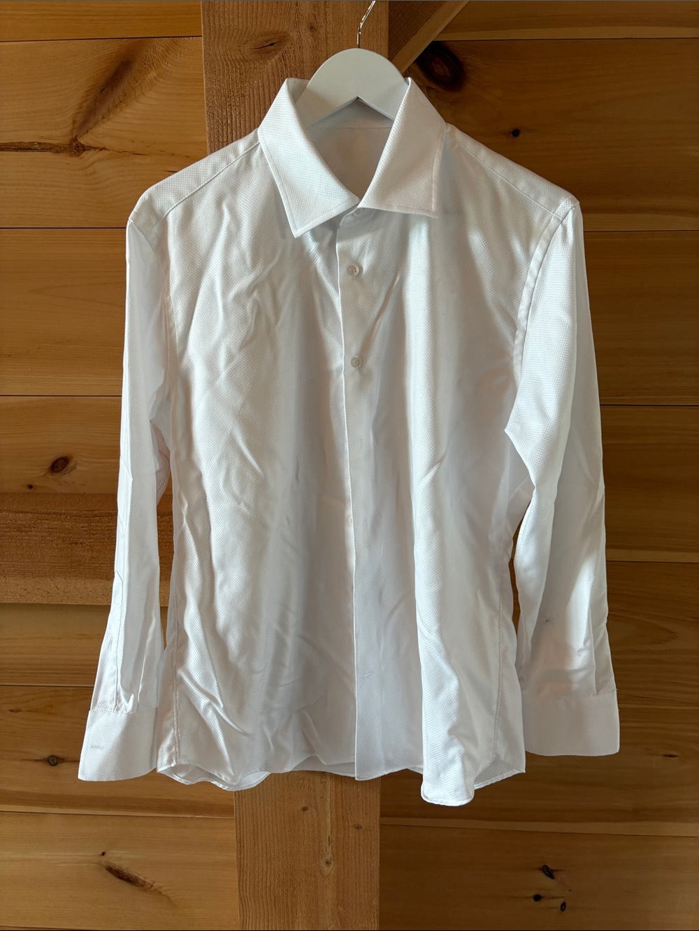 Pique custom dress shirt